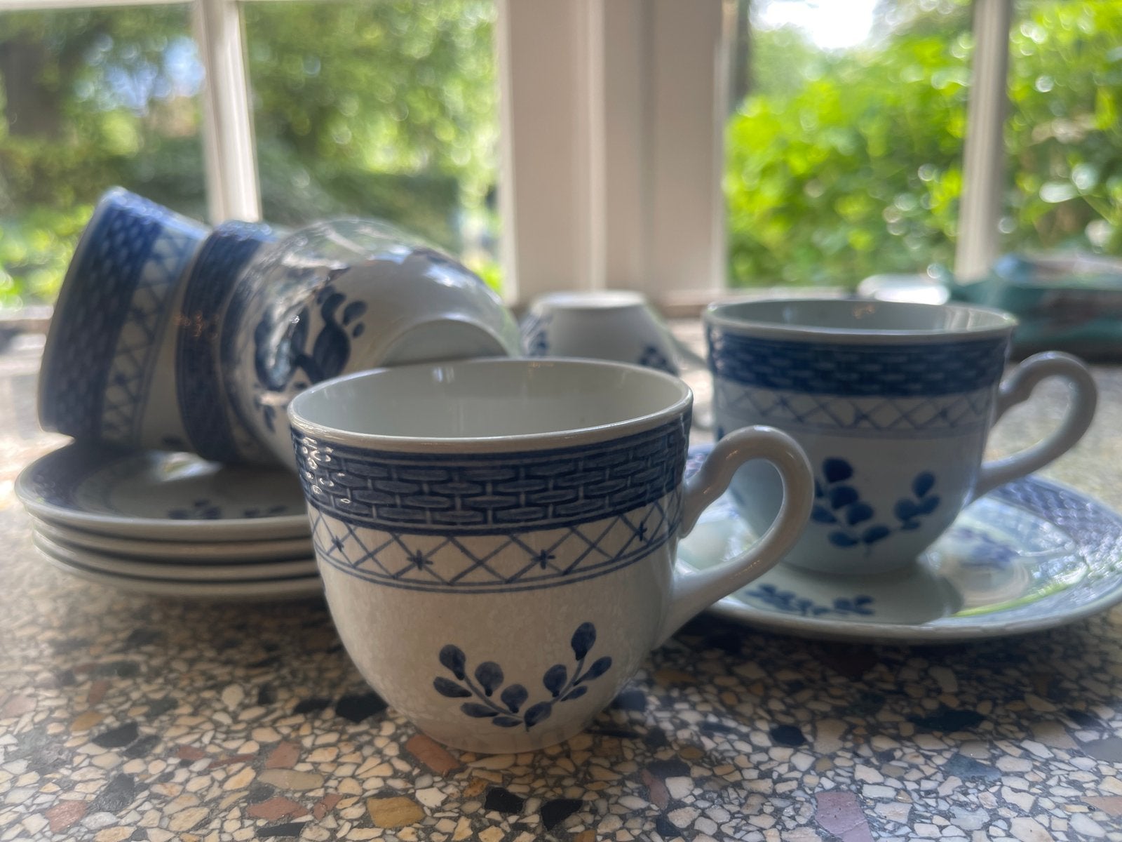 Royal Copenhagen Tranquebar Koffiekopjes en Schotels, Antiek en Kunst, Antiek | Porselein, Ophalen of Verzenden