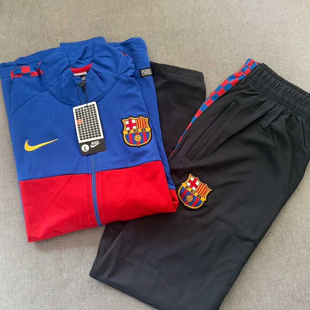 FC Barcelona Trainingspak – Blauw/Rood & Zwart, Maat 52/54 (L), Blauw, Nieuw, Ophalen of Verzenden