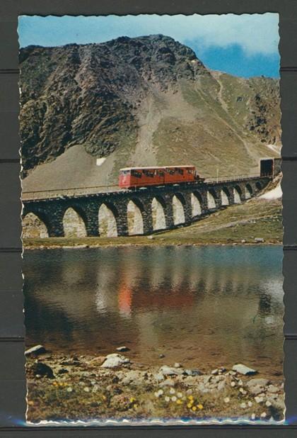 Locomotief Lok Parsenn Bahn Foto-Ansichtkaart Trein t-217, Ophalen of Verzenden, Zo goed als nieuw, Trein, Kaart of Prent