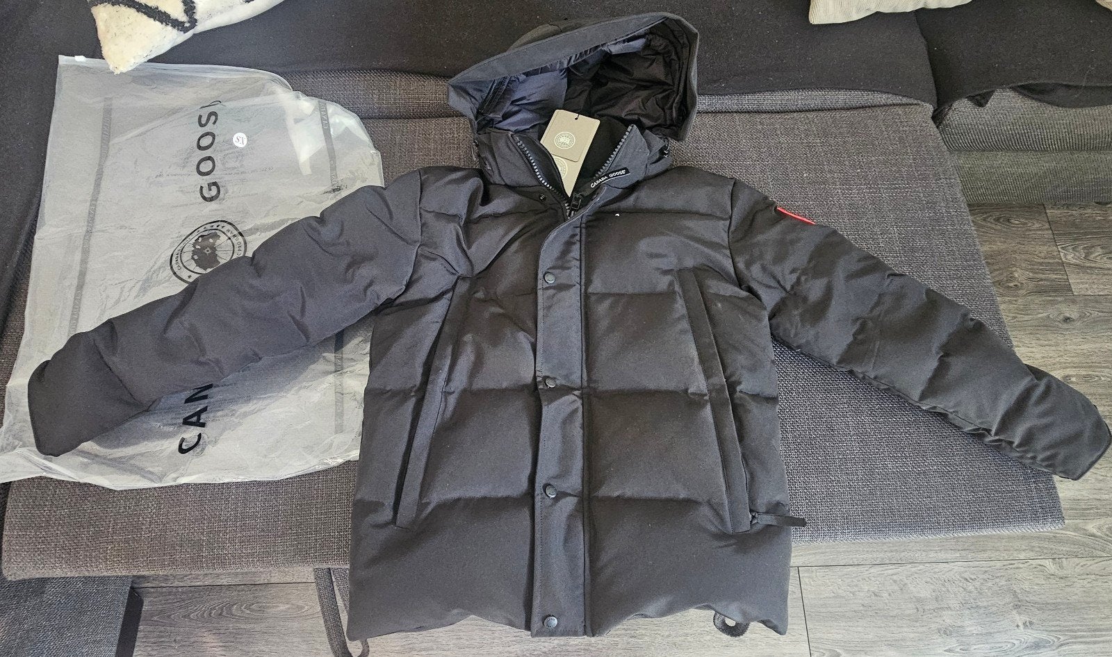 Canada Goose Puffer Jas Zwart - Maat XS, Zwart, Canada Goose, Nieuw, Overige maten
