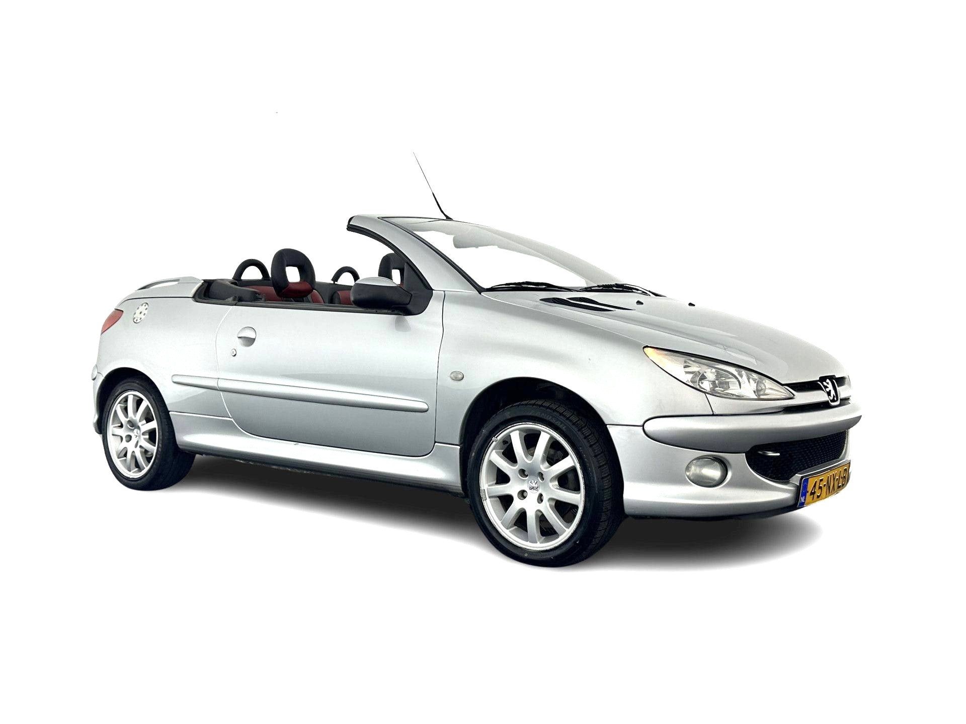 Peugeot 206 CC 1.6-16V *TWO-TONE-FULL-LEATHER | ECC | SPORT-, Voorwielaandrijving, Gebruikt, Zwart, 4 cilinders