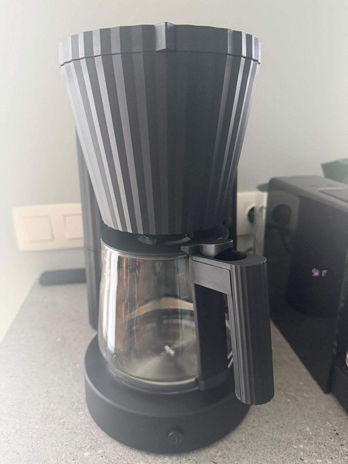 Alessi Koffiezetapparaat - Zwart, Zo goed als nieuw, Witgoed en Apparatuur, 10 kopjes of meer, Koffiemachine, Gemalen koffie, Ophalen of Verzenden
