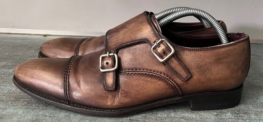 Fratelli Borgioli. Italiaanse leren schoenen. Mt 42., Kleding | Heren, Schoenen, Bruin, Fratelli Borgioli, Ophalen of Verzenden