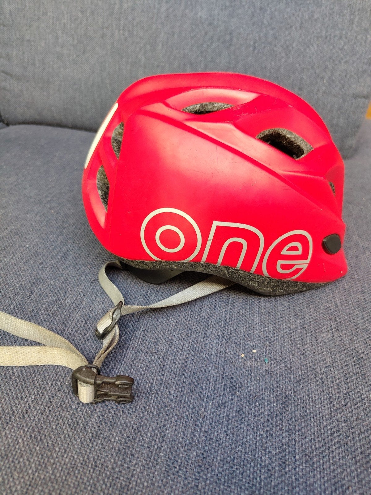 Bobike fietshelm ONE PLUS XS (48-52cm) rood, Fietsen en Brommers, Gebruikt, Jongen of Meisje, Bobike, Ophalen
