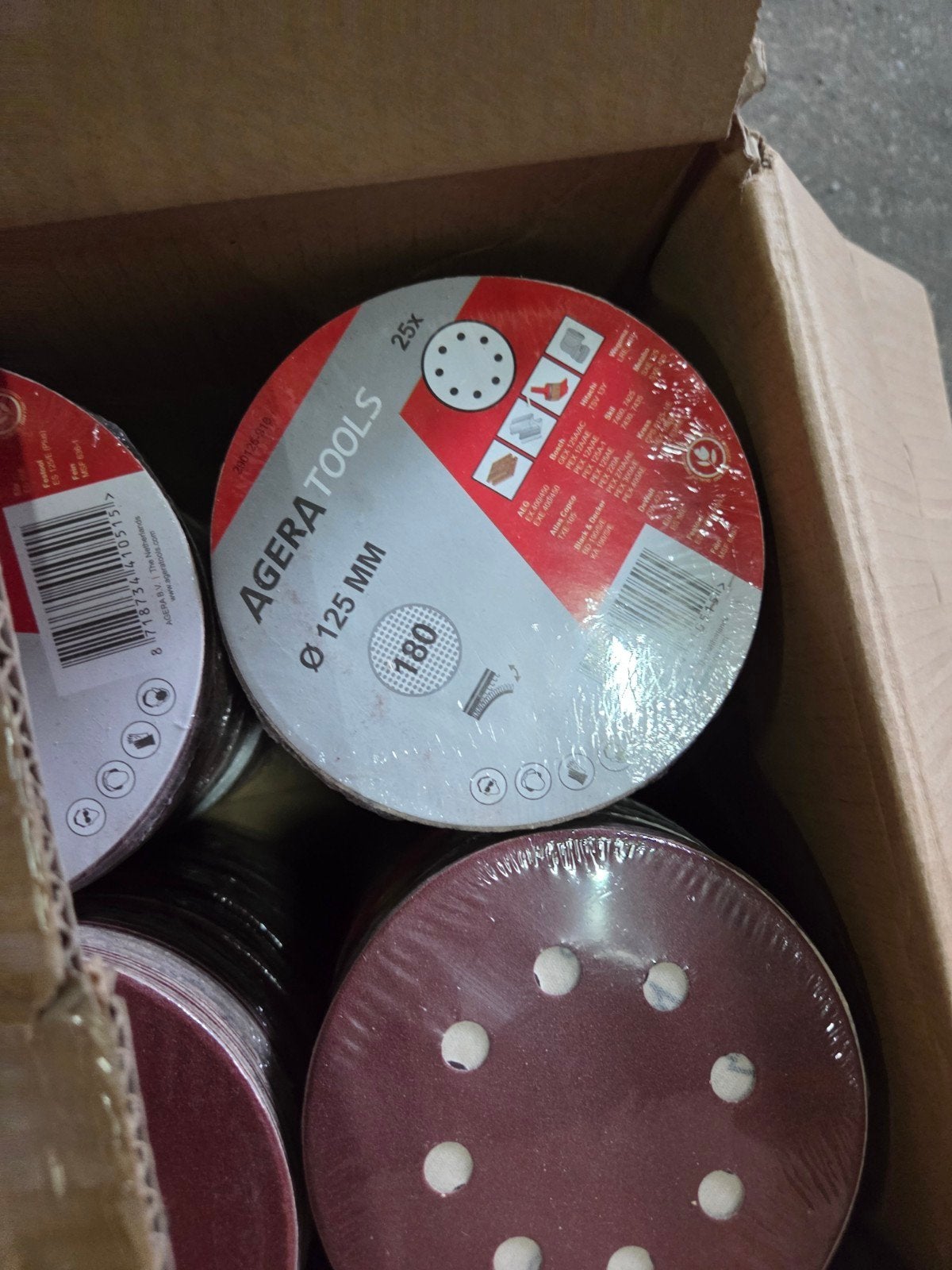 25 Klittenband Schuurschijven 125mm voor Excentrische Schuur, Ophalen of Verzenden, Nieuw, Minder dan 600 watt, Excentrische schuurmachine