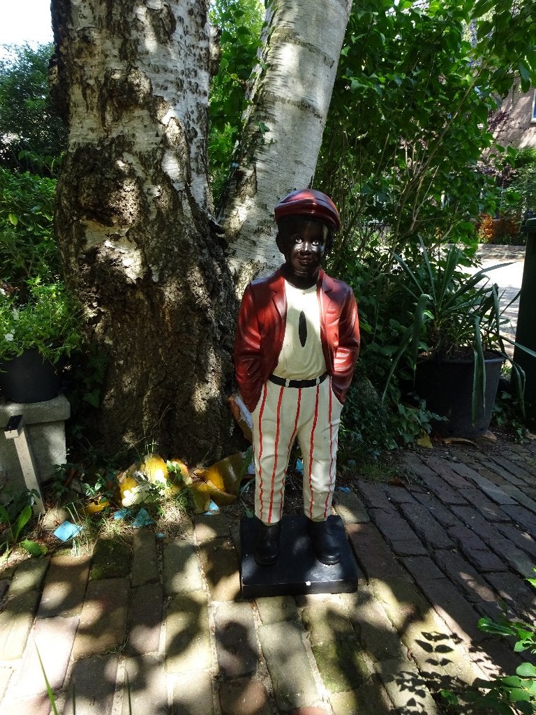 Beeld van The Dandie of Dandy Jazz lawn jocky Statue, Ophalen, Overige onderwerpen, Gips, 50 - 100 cm