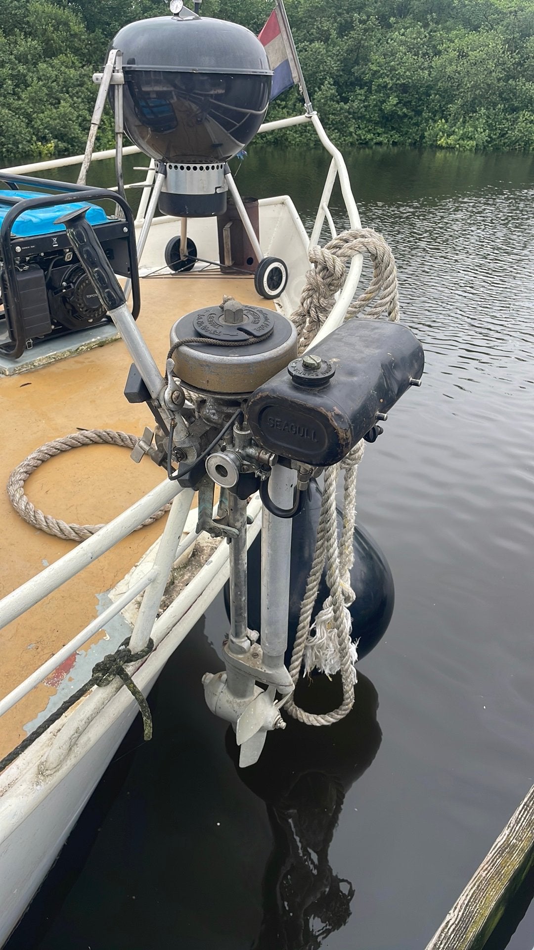 Vintage Seagull Buitenboordmotor - Klassieke Motor, Watersport en Boten, Ophalen of Verzenden, Gebruikt