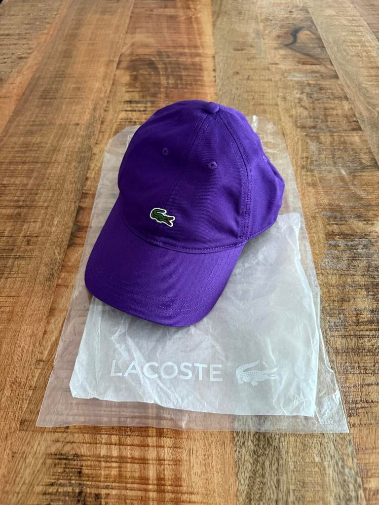 Originele Lacoste Pet - Paars, Nieuw en Ongedragen, Ophalen of Verzenden, Nieuw, One size fits all, Pet