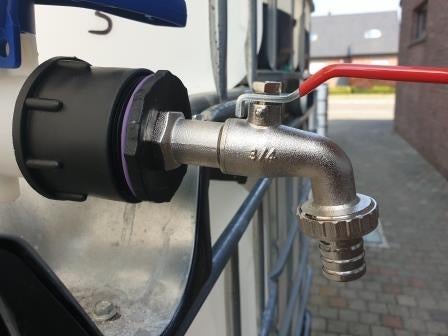 Ibc adapter met kraan van 3/4 duim ( Tonnen,Vaten,ibc ), Tuin en Terras, Regentonnen, 150 liter of meer, Ophalen, Nieuw, Kunststof