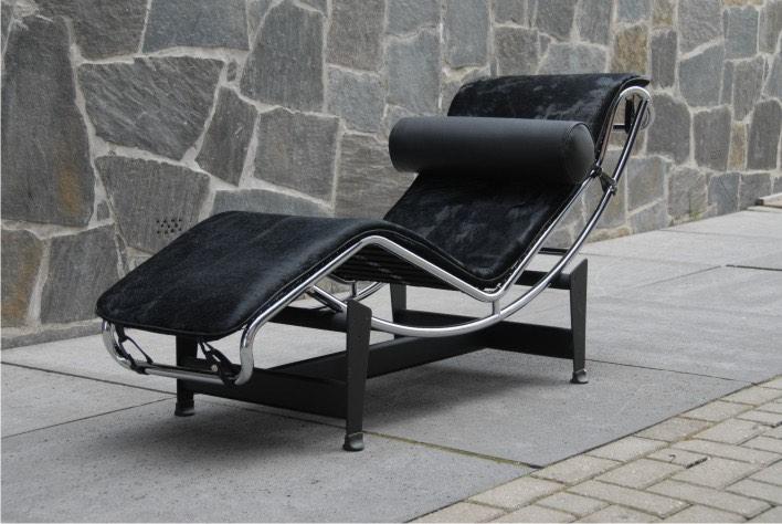 LC4, Le Corbusier, Losse dekjes, Chaise, Ophalen of Verzenden, Minder dan 10 m², Beige