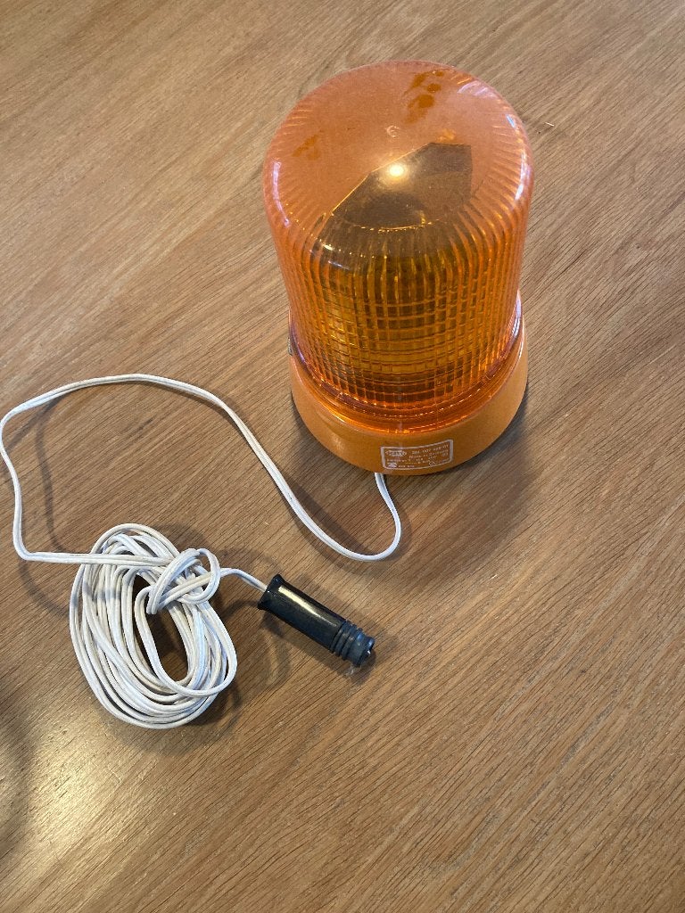 Oranje zwaailicht, Hella, 12V, voor in aansteker contact, Ophalen, Gebruikt