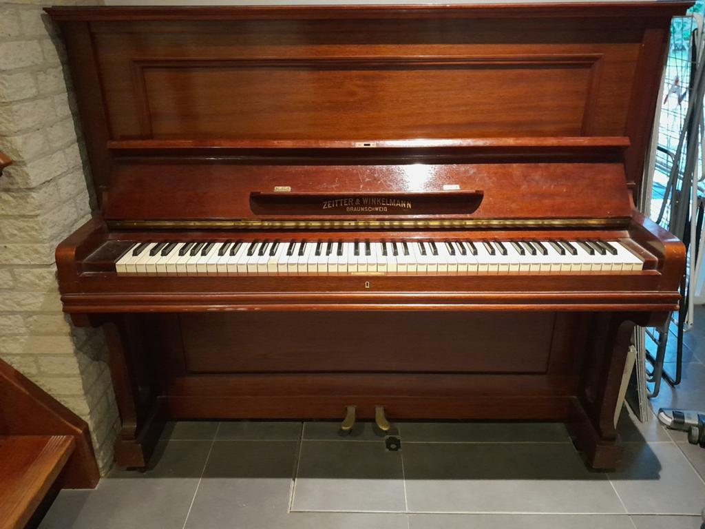 Zeitter & Winkelmann Piano - Klassiek Bruin, Muziek en Instrumenten, Piano's, Ophalen, Gebruikt, Bruin