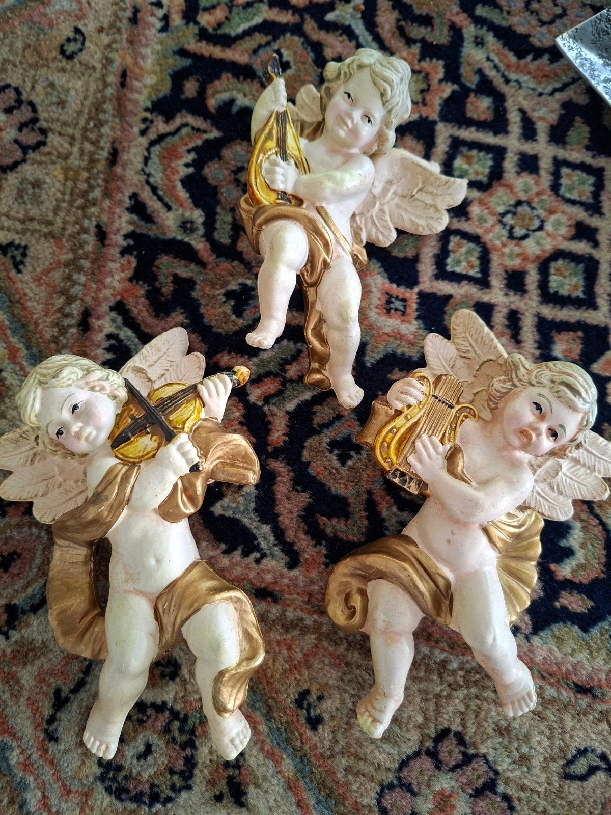 Drie decoratieve engeltjes, 18cm, Ophalen