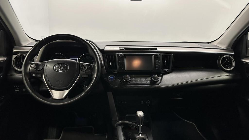 Toyota RAV4 2.5 Hybrid Dynamic ECC CRUISE LM., Auto's, Toyota, Stof, Gebruikt, Met garantie (alle), Zwart