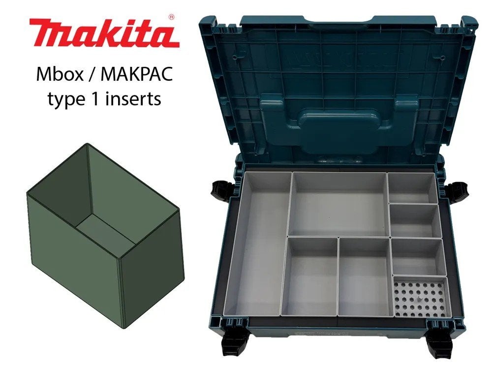 3D Geprinte Makita Bakken voor Mbox Type 1, Ophalen