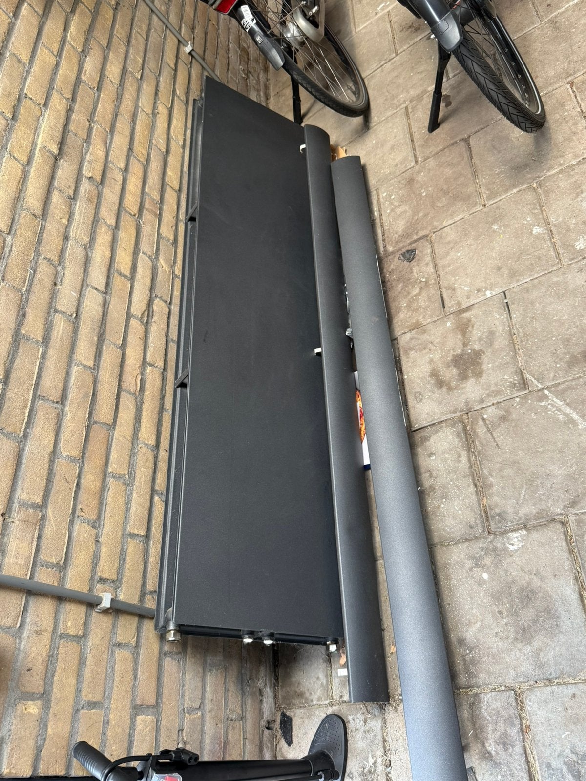 Design radiator vlak 180x45 verticaal - Antraciet, Ophalen, Gebruikt, Hoog rendement (Hr), Radiator