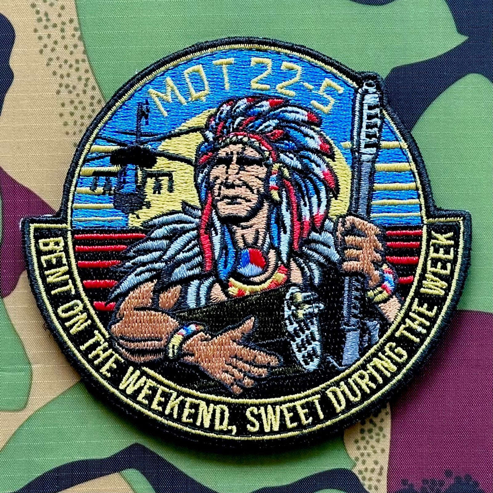 Patch RNLAF 301 302 SQN MQT 22-5, Verzamelen, Militaria | Algemeen, Ophalen of Verzenden, Luchtmacht, Nederland, Embleem of Badge