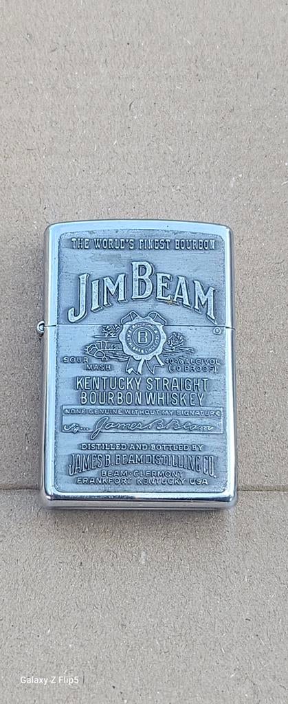 Zippo Jim Beam Aansteker - Collectors Item, Ophalen of Verzenden, Gebruikt, Aansteker