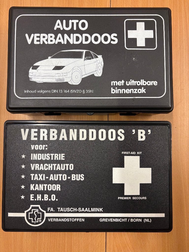 Vintage Nederlandse Auto Verbanddozen Mercedes, Ophalen of Verzenden, Zo goed als nieuw