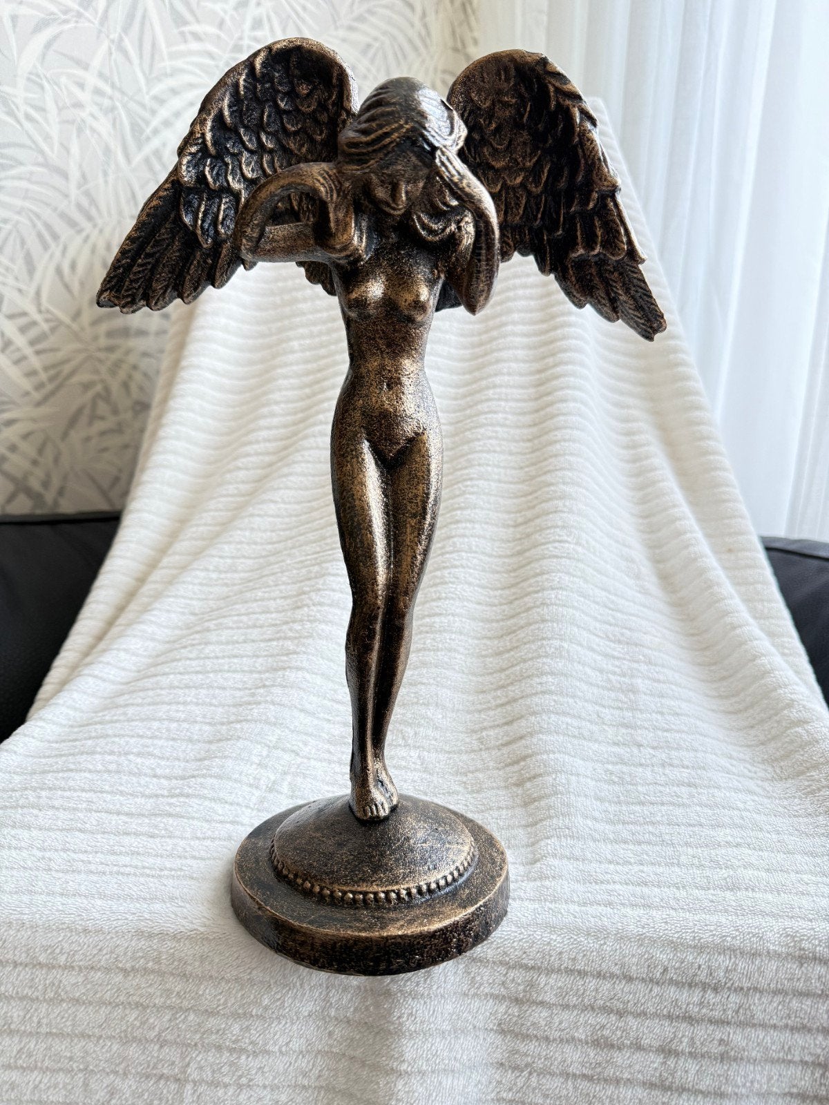 Engel Beeldje - Elegant en Gedetailleerd, Antiek en Kunst, Kunst | Beelden en Houtsnijwerken, Overige onderwerpen, Ophalen of Verzenden