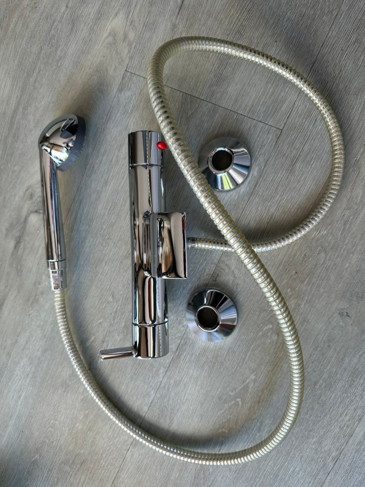 Aqua vive thermostatische badkraan plus douche, Ophalen of Verzenden, Gebruikt, Chroom, Bad