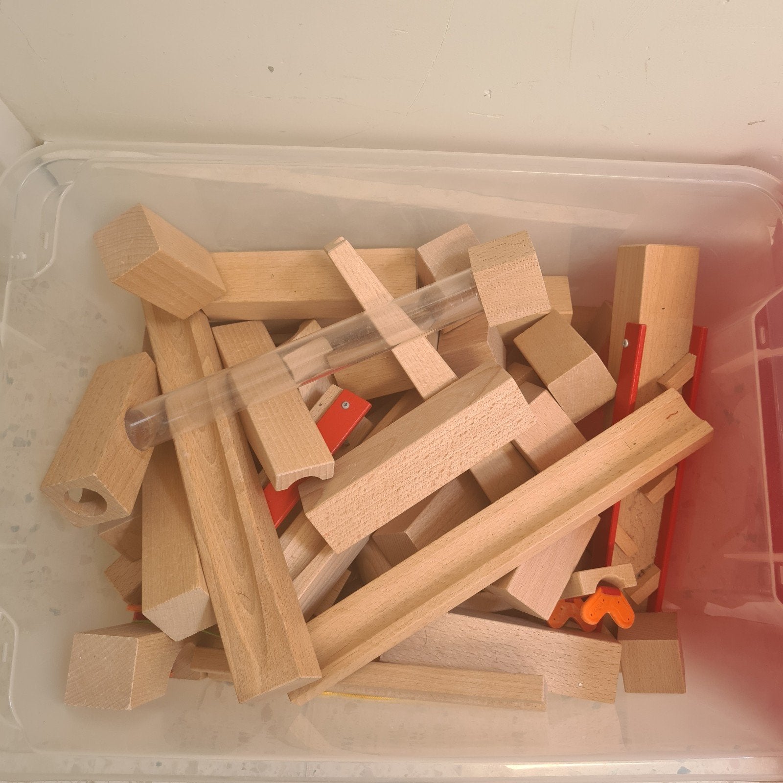 Haba Knikkerbaan met knikkers, Kinderen en Baby's, Speelgoed | Overig, Ophalen, Gebruikt, Jongen of Meisje