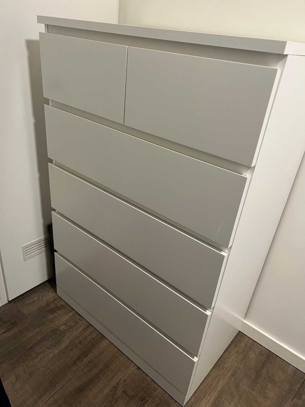 Ikea Malm Witte ladekast met 6 laden - Zo goed als nieuw, Huis en Inrichting, Ophalen, 5 laden of meer, 100 tot 150 cm, 50 tot 100 cm