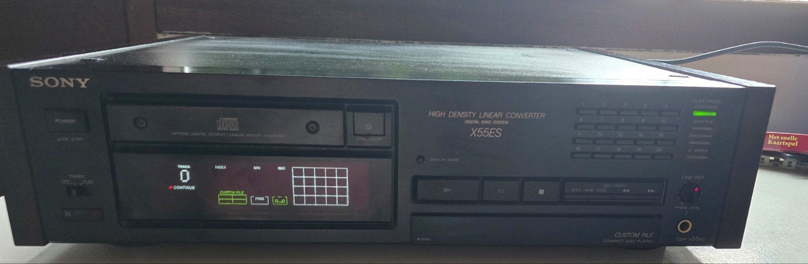 Sony X55ES cd speler hifi CDP-X55ES houten panelen, Audio, Tv en Foto, Ophalen, Gebruikt, Sony