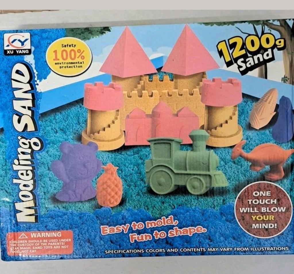 Mondeling Sand - Kinetisch Zand 1200g met Vormpjes, Kinderen en Baby's, Speelgoed | Educatief en Creatief, Onbekend, raadpleeg verpakking voor details