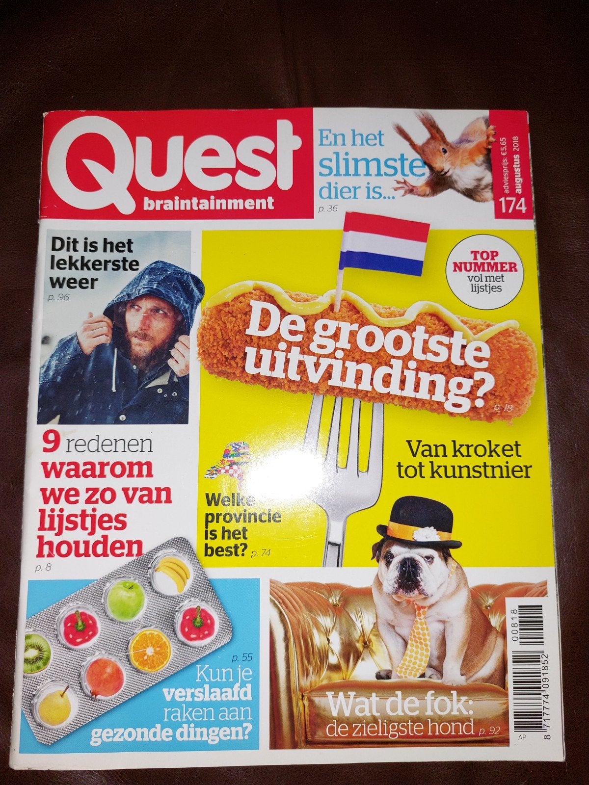 Quest Magazine Augustus 2018 - De grootste uitvinding?, Verzenden, Zo goed als nieuw, Overige typen