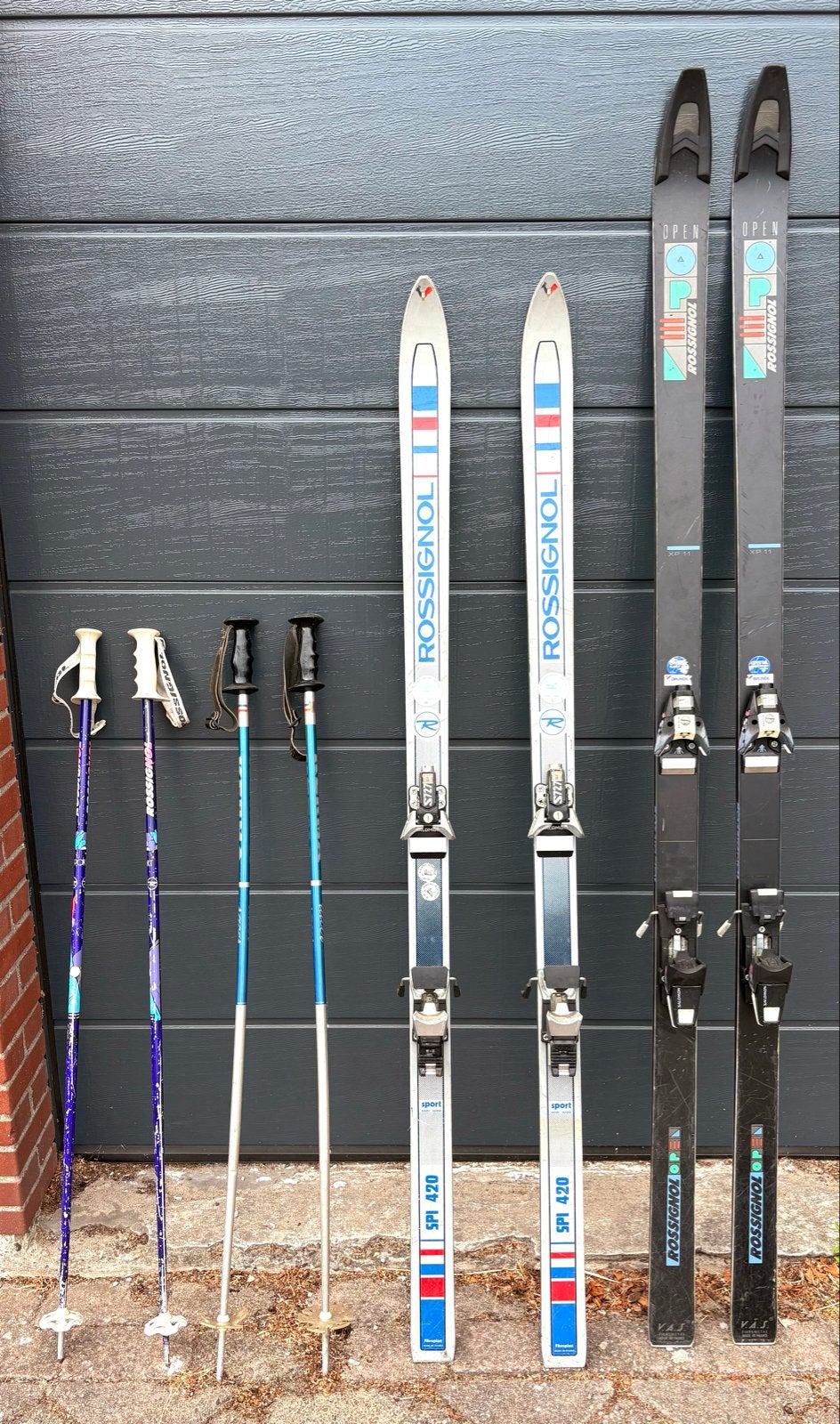 Twee sets Rossignol ski's: dames & heren, Gebruikt, Rossignol, Ophalen of Verzenden, Skiën