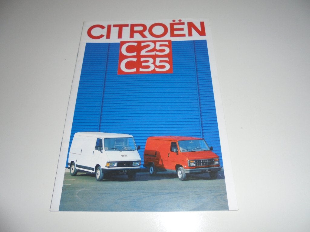 brochure Citroen C25 en C35  1987, Ophalen of Verzenden, Zo goed als nieuw, Citroën