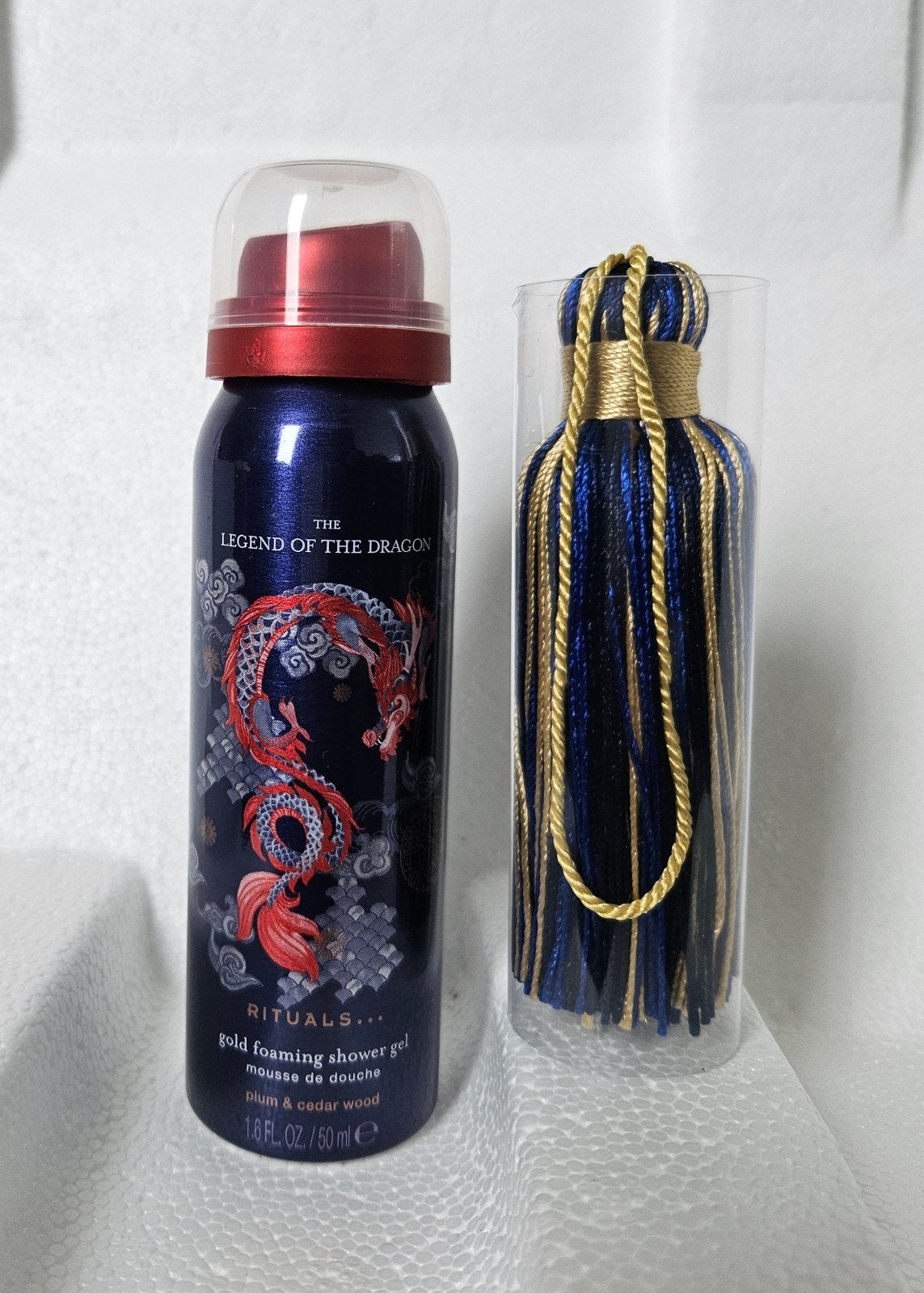 Rituals The Legend of the dragon foam shower gel 50ml/tassel, Ophalen of Verzenden, Nieuw, Bad & Douche