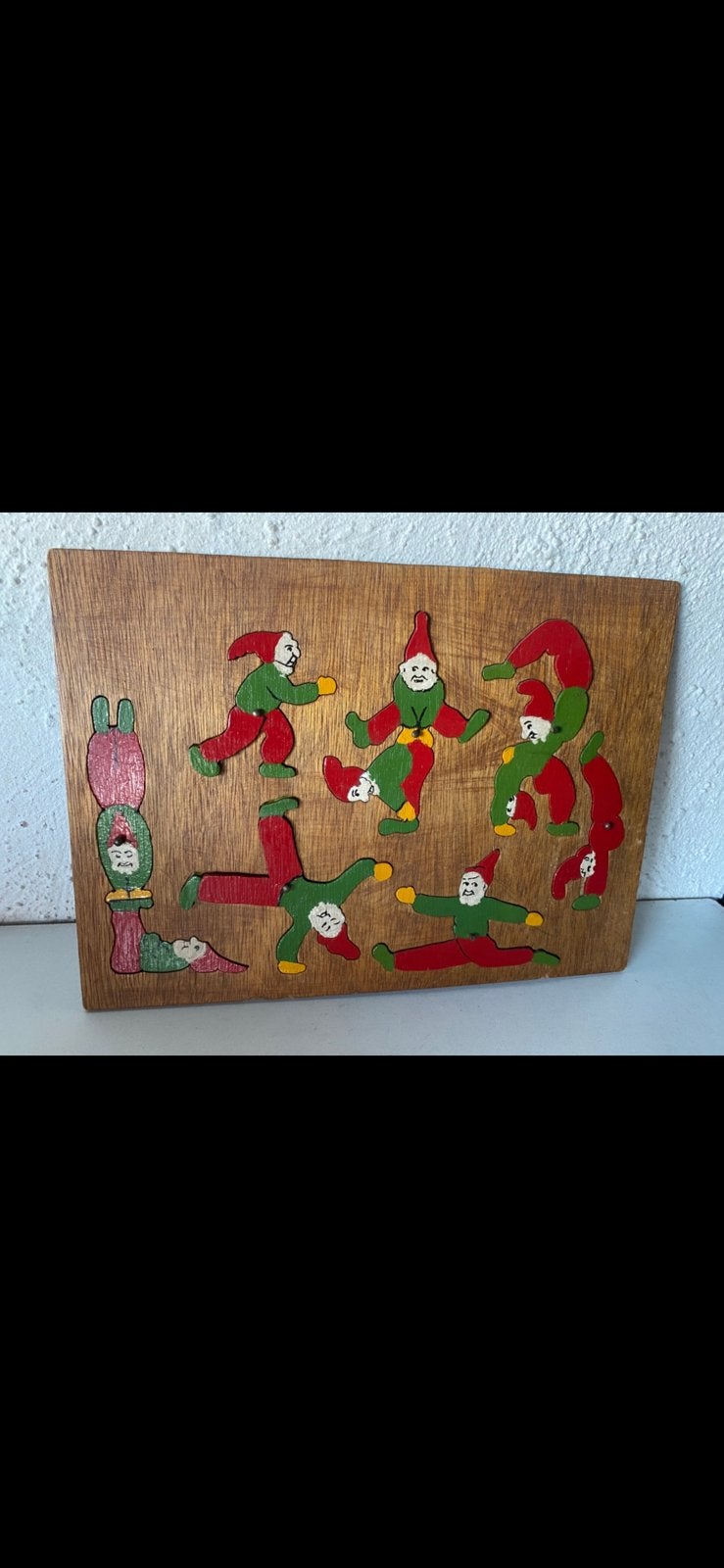 prachtige JAREN ‘50 INLEGPUZZEL ‘KABOUTERS’, Ophalen of Verzenden