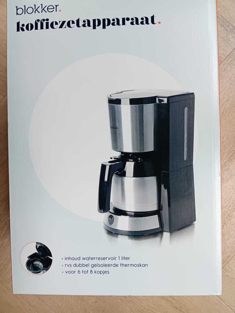 koffiezetapparaat Blokker te koop, Witgoed en Apparatuur, Koffiezetapparaten, Gemalen koffie, Ophalen of Verzenden, 4 tot 10 kopjes