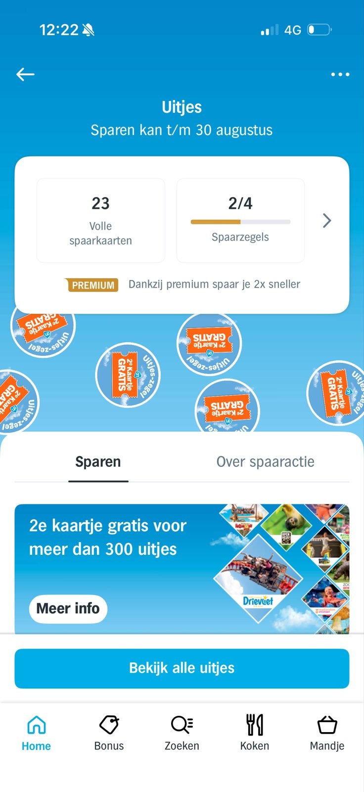 AH uitjes zegels, Albert Heijn, Ophalen