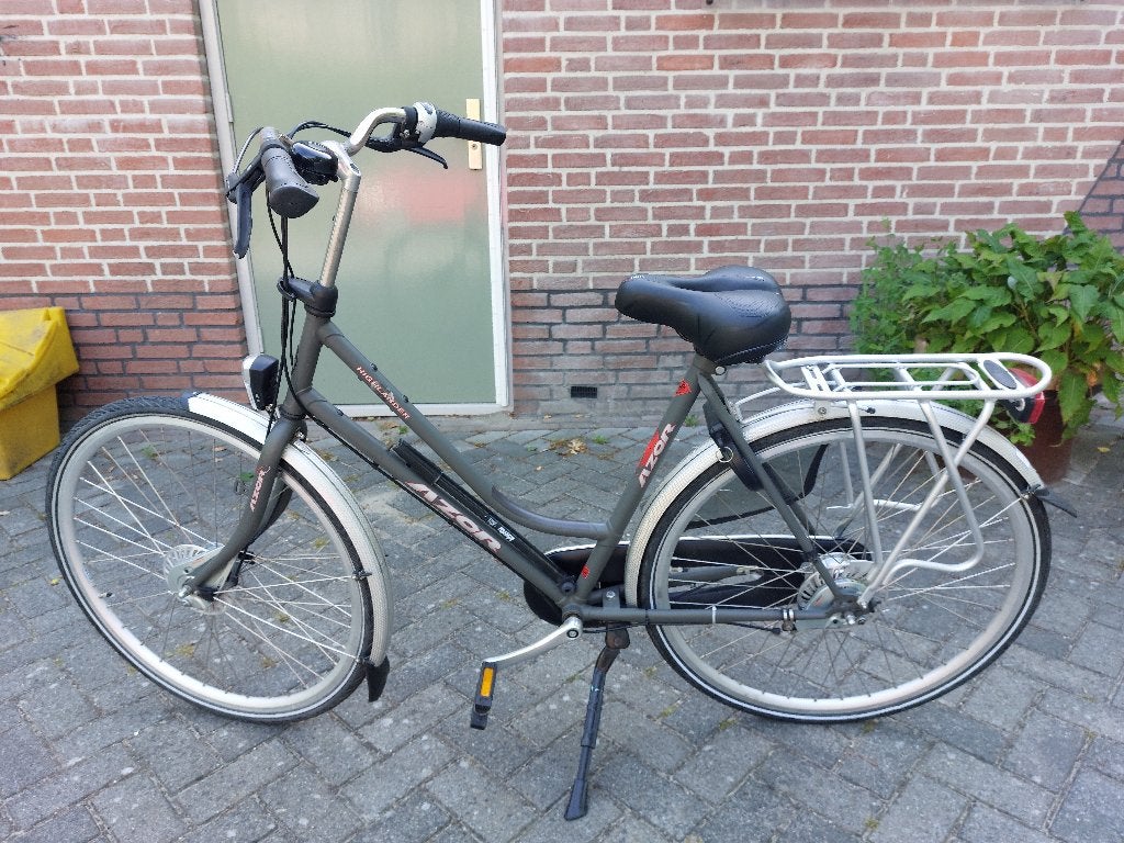 Prachtige grijze Azor Highlander, Fietsen en Brommers, Fietsen | Dames | Damesfietsen, 53 tot 56 cm, Versnellingen, Zo goed als nieuw