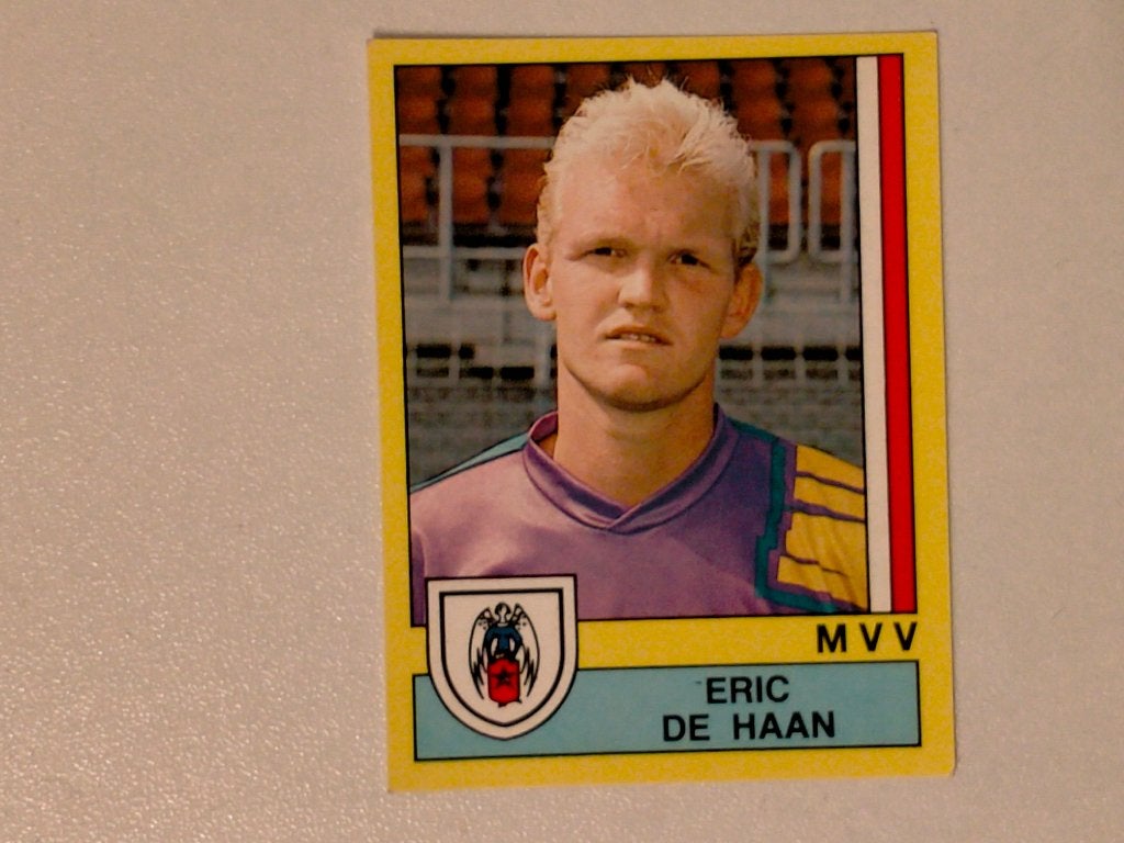 Eric de Haan MVV Panini voetbal plaatje 90 1990 115 plaatje, Ophalen of Verzenden, Gebruikt, Overige binnenlandse clubs, Poster, Plaatje of Sticker