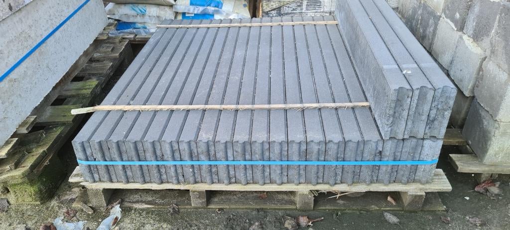 Redsun Opsluitbanden 5x15x100 cm Zwart - 23 stuks, Tuin en Terras, Overige typen, Nieuw, Ophalen of Verzenden, Minder dan 5 m²