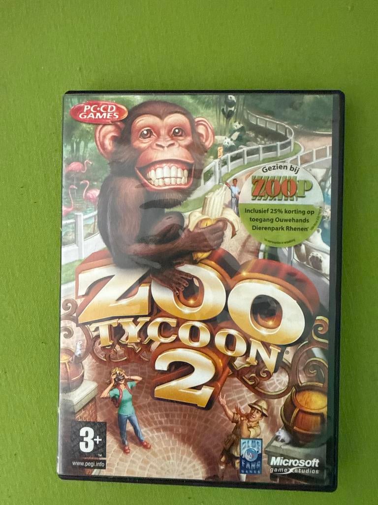 Zoo Tycoon 2 PC-CD Games, Gebruikt, 1 speler, Eén computer, Ophalen of Verzenden