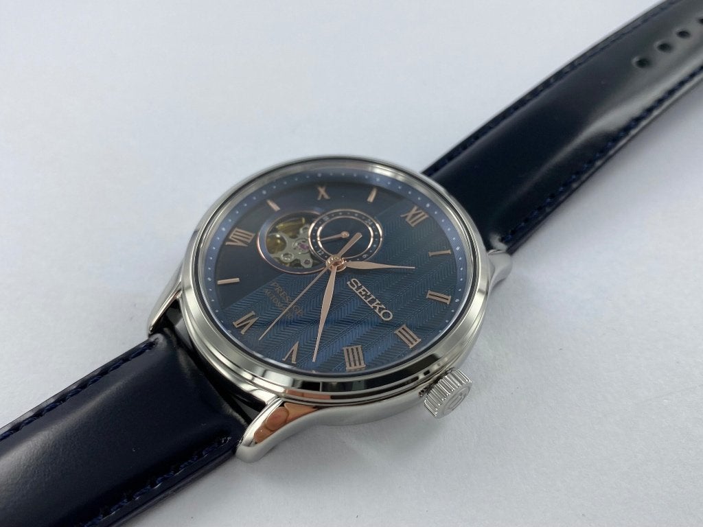 SEIKO PRESAGE SSA421J1, Ophalen, Zo goed als nieuw, Leer, Seiko