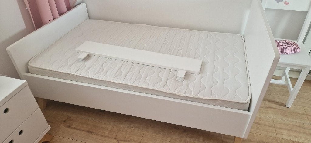 Bopita Lynn junior bed met matras en bedplankje, Ophalen, Eenpersoons, Wit, 190 cm of minder