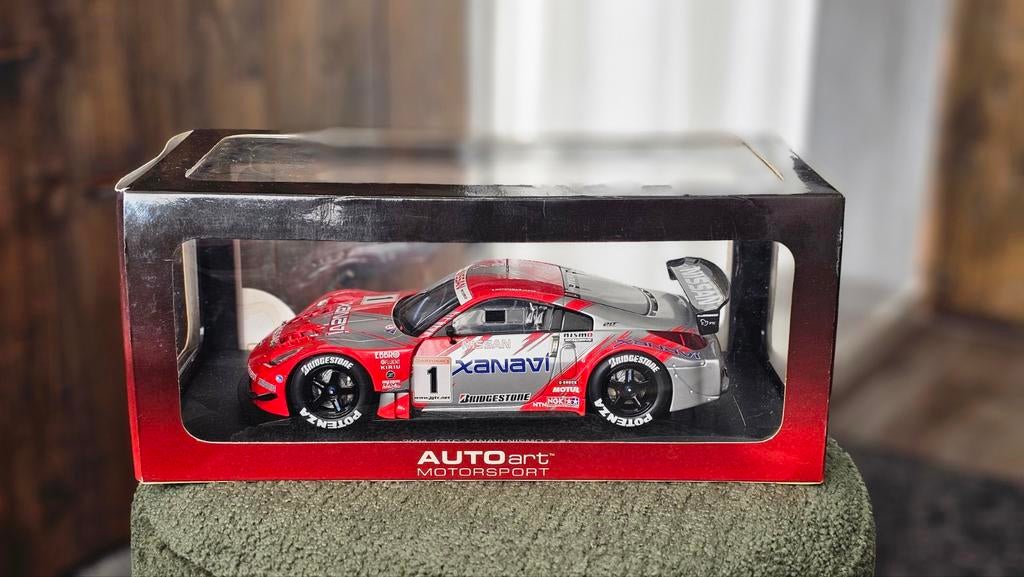 AUTOart Nissan 350z Xanavi - Jgtc - GT500 - 1:18, Hobby en Vrije tijd, Modelauto's | 1:18, Ophalen of Verzenden, Zo goed als nieuw