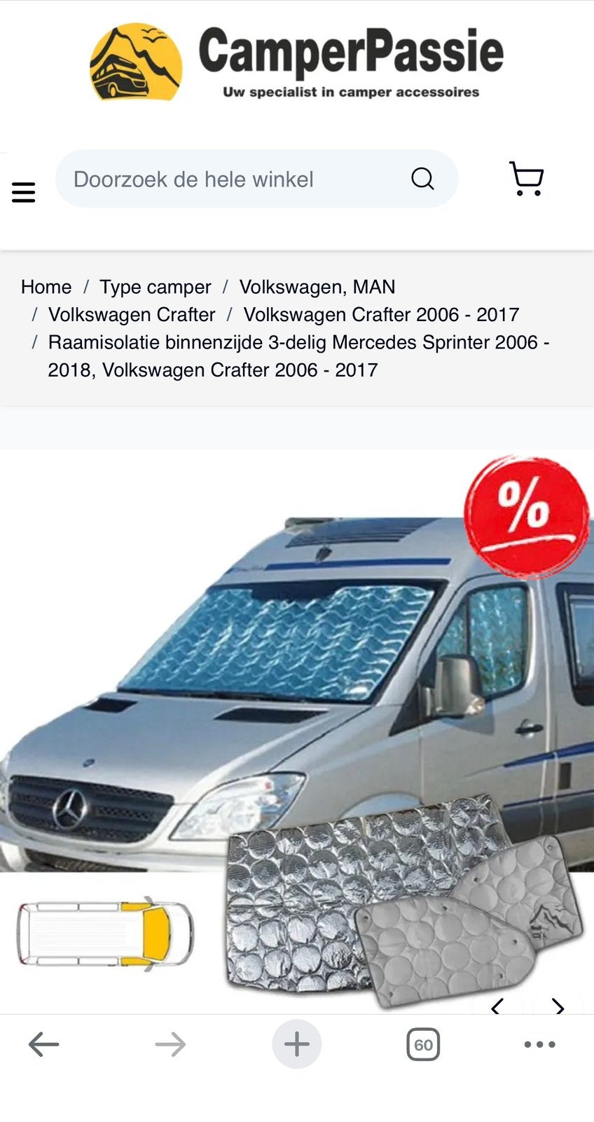 Raamisolatie voor VW en Mercedes, Ophalen of Verzenden, Gebruikt, Volkswagen