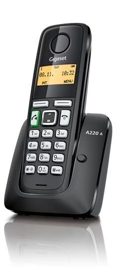 Gigaset A220A Single Zwart, Ophalen of Verzenden, Gebruikt, 1 handset