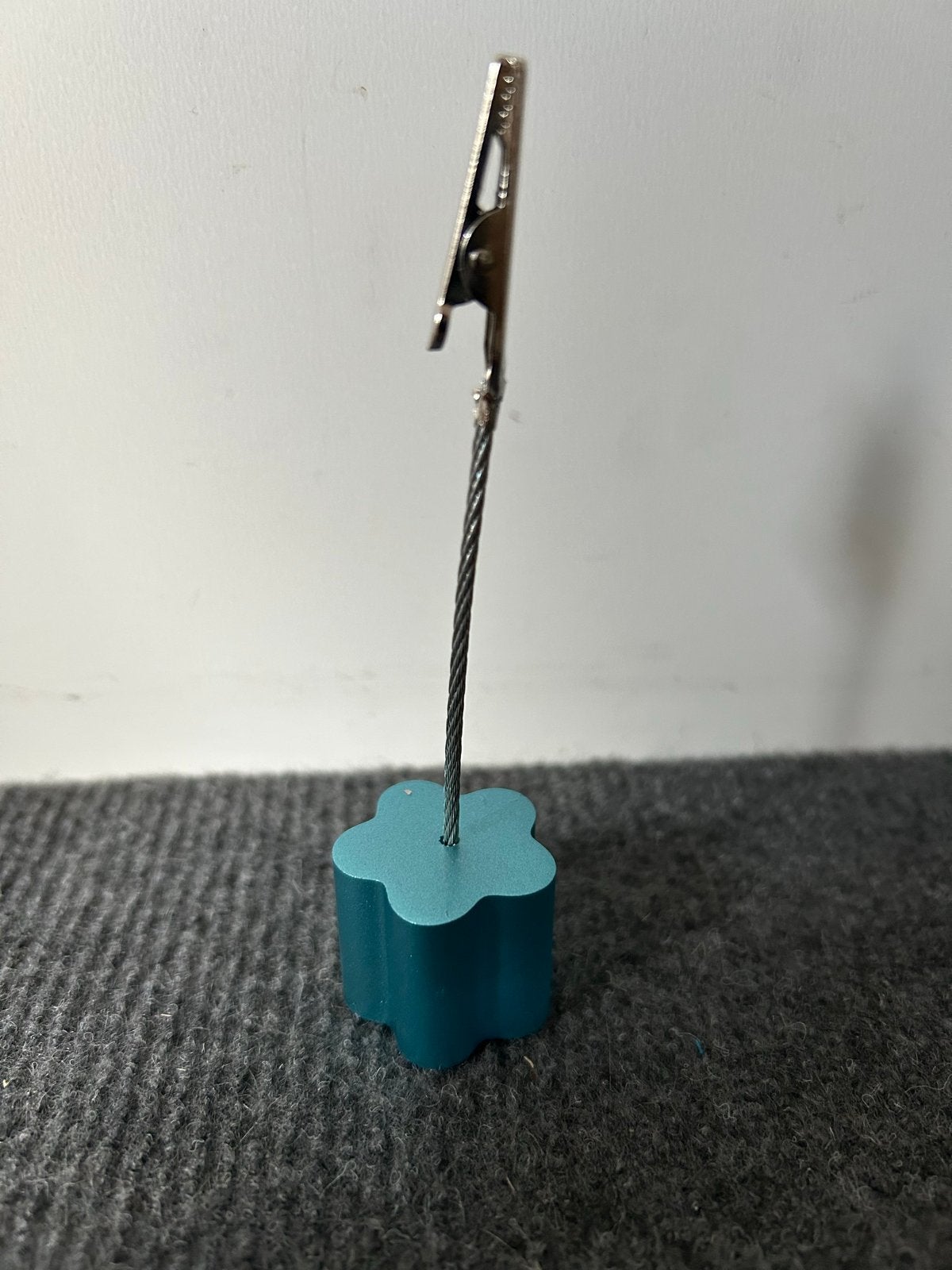 Kaartenstandaard met blauw voetje - 25 stuks, Ophalen, Nieuw, Kunststof, Blauw