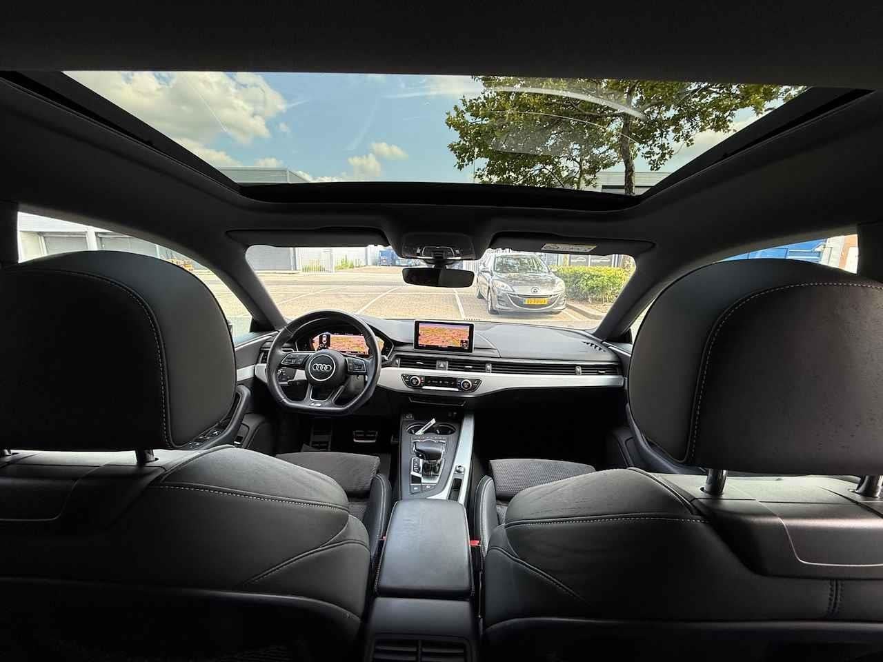 Audi A5 Sportback 40 TFSI Sport 2x S-Line LED/LEER/NAVI/PANO, Gebruikt, Zwart, Bedrijf, Hybride Elektrisch/Benzine