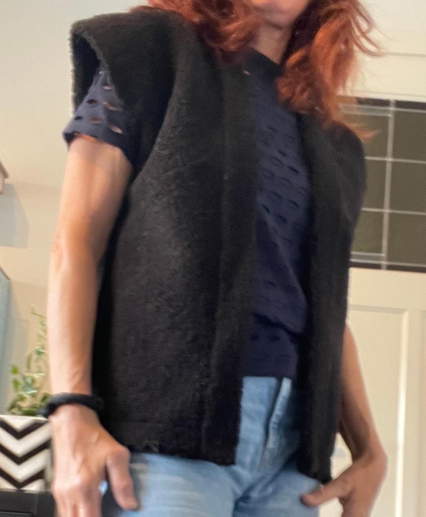 Heerlijke zachte, teddy bodywarmer., Kleding | Dames, Bodywarmers, Ophalen of Verzenden, Zo goed als nieuw, Maat 38/40 (M), Zwart