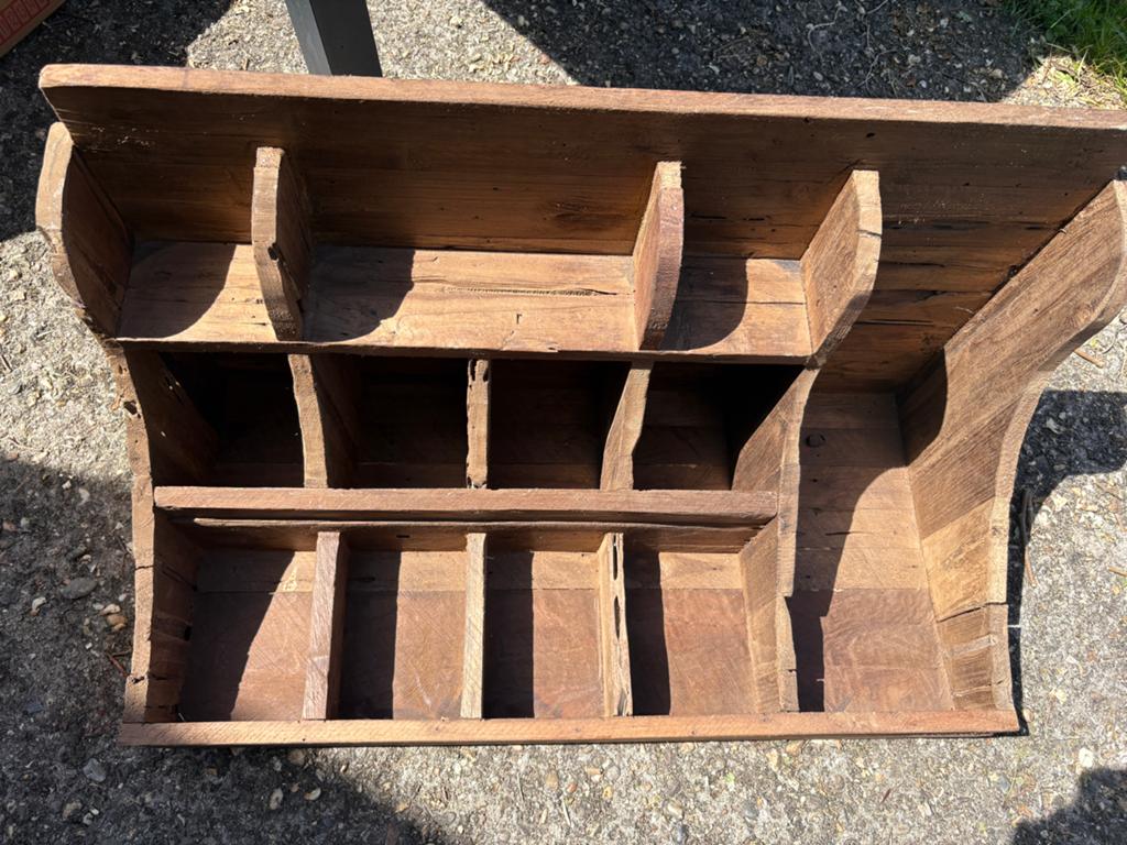 Rustieke houten gruttersbak - Vintage opberger, Antiek en Kunst, Antiek | Overige Antiek, Ophalen