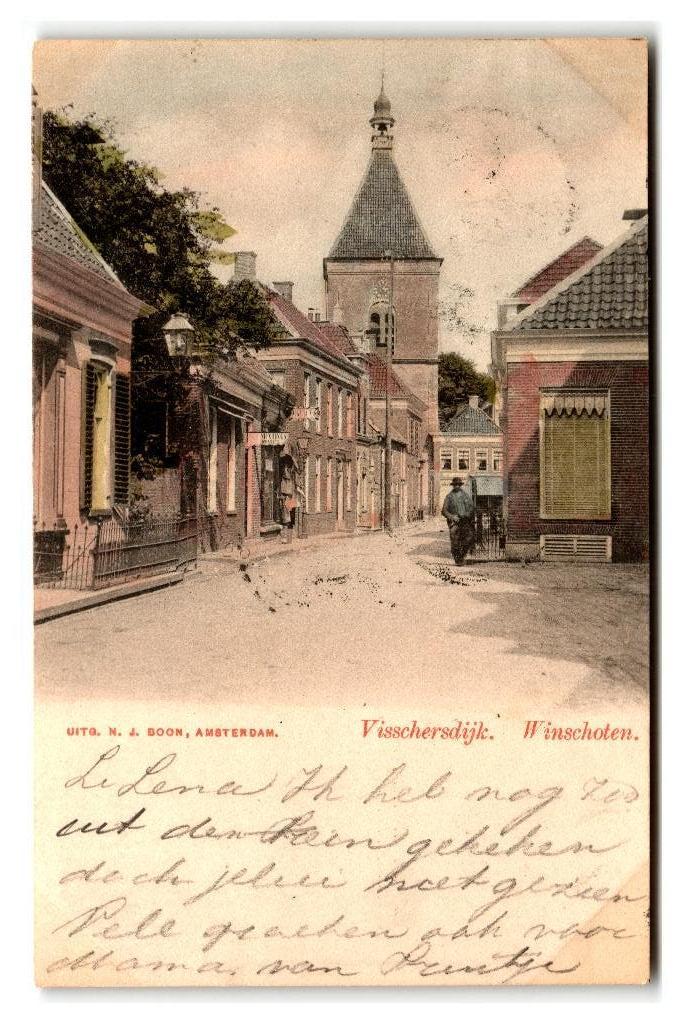 Winschoten, Visschersdijk, Verzenden, Voor 1920, Gelopen, Groningen